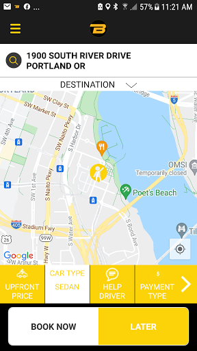 Android application Broadway Cab screenshort