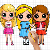 Нарисуйте милых девушек | Рисование Девочки