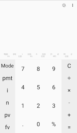 Android application Simple finance calculator screenshort