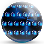 Keyboard Theme Spheres Blue Apk