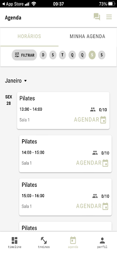 Android application Yam Yoga screenshort