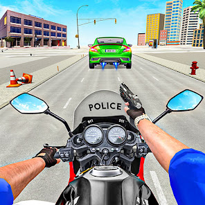 US Police Motorbike Chase Game 1