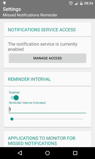 Missed Notifications Reminder Screen 3