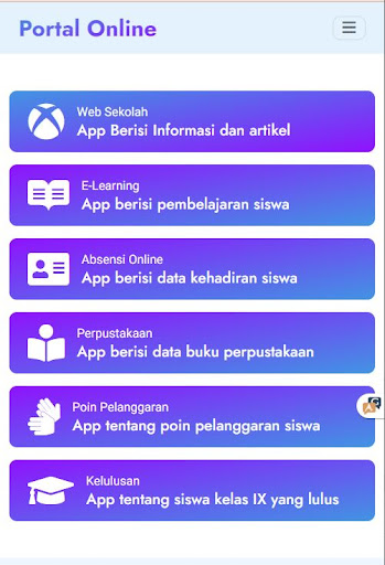Android application Portal Online Spensaku screenshort