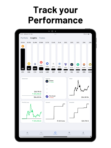 Screenshot of Coin Portfolio: Crypto Tracker