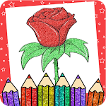 Cover Image of Unduh Glitter Flower Coloring Book 1.0 APK