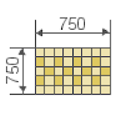 Calculation of ceramic tiles