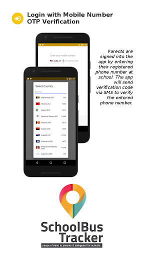 Android application SchoolBus Driver screenshort