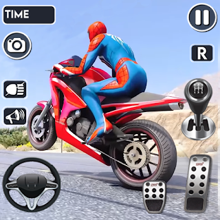 Spider Bike Stunt 3D Mega Ramp