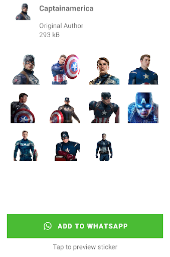 Comic Superheroes Stickers Screen 3
