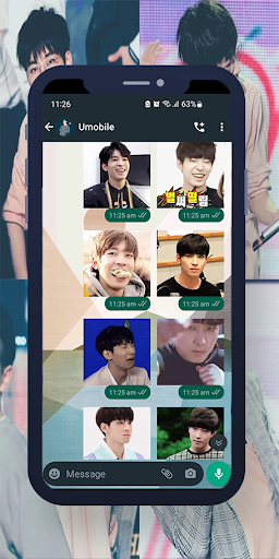 Android application Wonwoo Animated WASticker screenshort