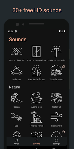Sleep Well – sounds, rain, sea Screen 2