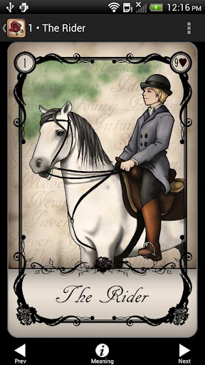 Screenshot of Under the Roses Lenormand