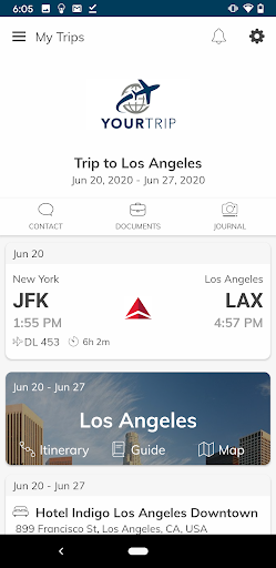 YourTrip - Travel Assistant Screen 2