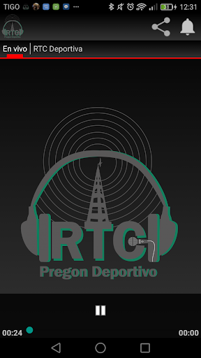 Android application RTC Pregón Deportivo screenshort
