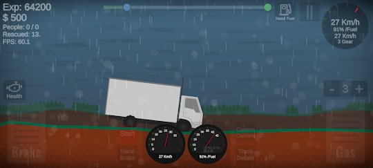 Truck On Flood 2D