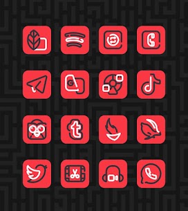 Linios Red – Icon Pack Mod Apk 4
