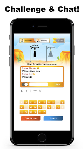 Hangman Multiplayer - Online Word Game  screenshots 1