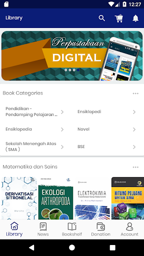 Android application Perpus SMPN 1 Talang Kelapa screenshort