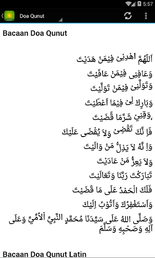 Android application Doa Qunut subuh mp3 screenshort