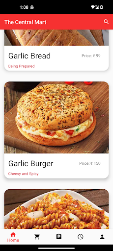Android application NightBytes - Order Online screenshort