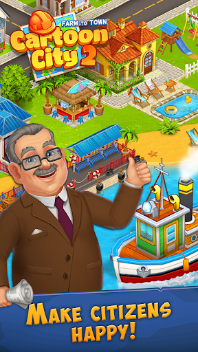 Download Cartoon City 2 - Farm to Town. Build dream home [] APK Mod  for Android for Android