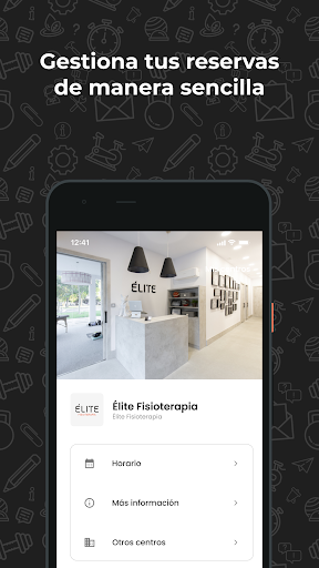 Android application Élite Fisioterapia screenshort
