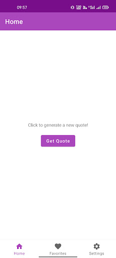 Android application Random Quote Generator screenshort