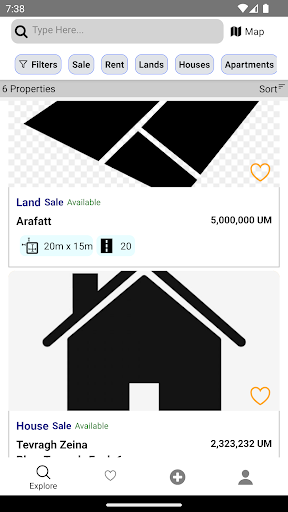 Android application Samsar App: Real estate & cars screenshort