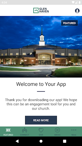 Android application Glen Haven Baptist Church screenshort