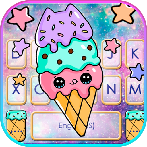Galaxy Tasty Ice Cream Keyboar  Icon