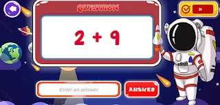 Space Math Quiz - Screenshot 2