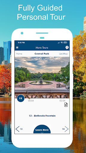 Screenshot of Central Park NYC Audio Tour