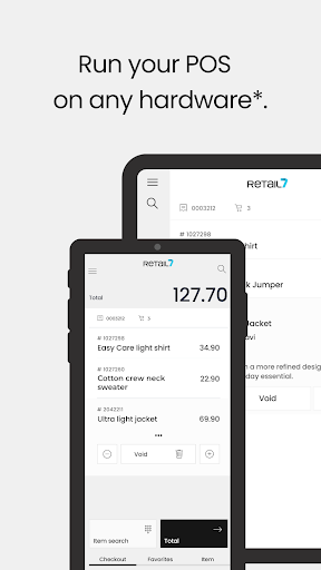 RETAIL7 POS system Screen 2