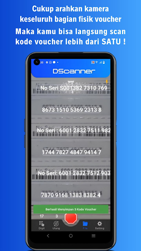 Android application DScanner - Scan Voucher Fisik screenshort