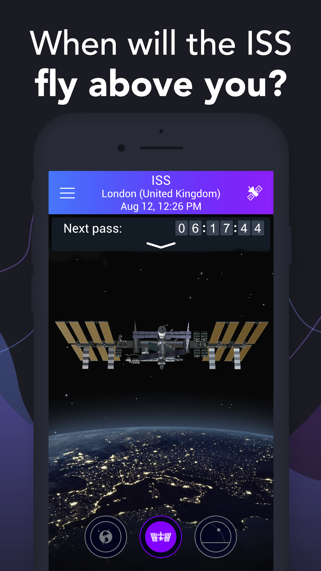 Android application Satellite Tracker by Star Walk screenshort