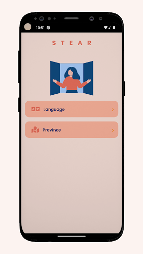Android application STEAR screenshort