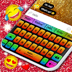 Cover Image of Download Glitter Keyboard 💎 Neon Color Theme 2.4.1 APK