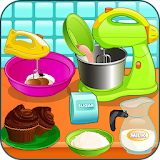 Cooking chocolate cupcakes icon
