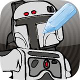 Coloring Game Hero Space Wars icon