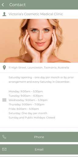 Victorias Cosmetic Clinic Screen 3