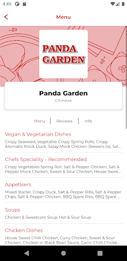 Android application Panda Garden M20 screenshort