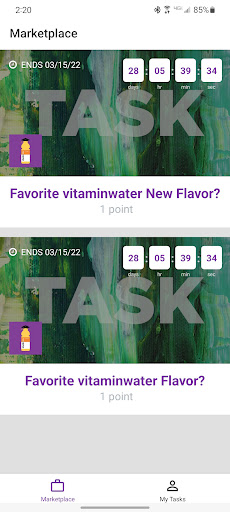 vitaminwater Campus Program Screen 2