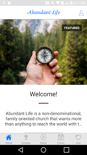 Android application Abundant Life Church - CA screenshort