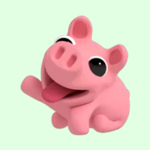 WASticker - Rosa the Pig logo