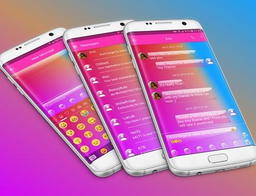 SMS Messages Glass Gradient