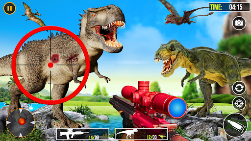 Android application Dino Hunting - Sniper Game screenshort