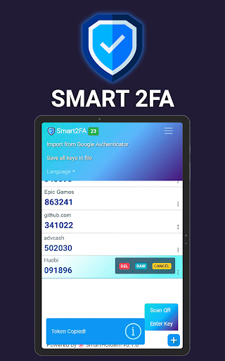 Smart2FA Authenticator TOTP 19