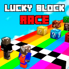 Lucky Block Race for Minecraft Pe (MCPE)