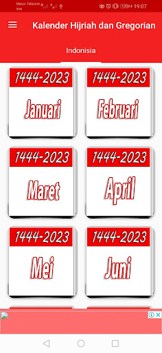 Kalender Hijriah dan Gregorian Screen 3